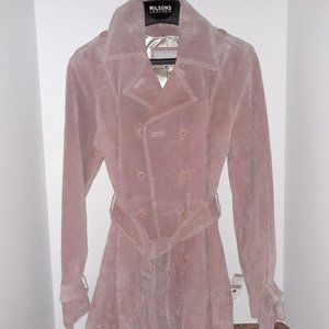 New Wilson Leather Pink Medium Suede Jacket